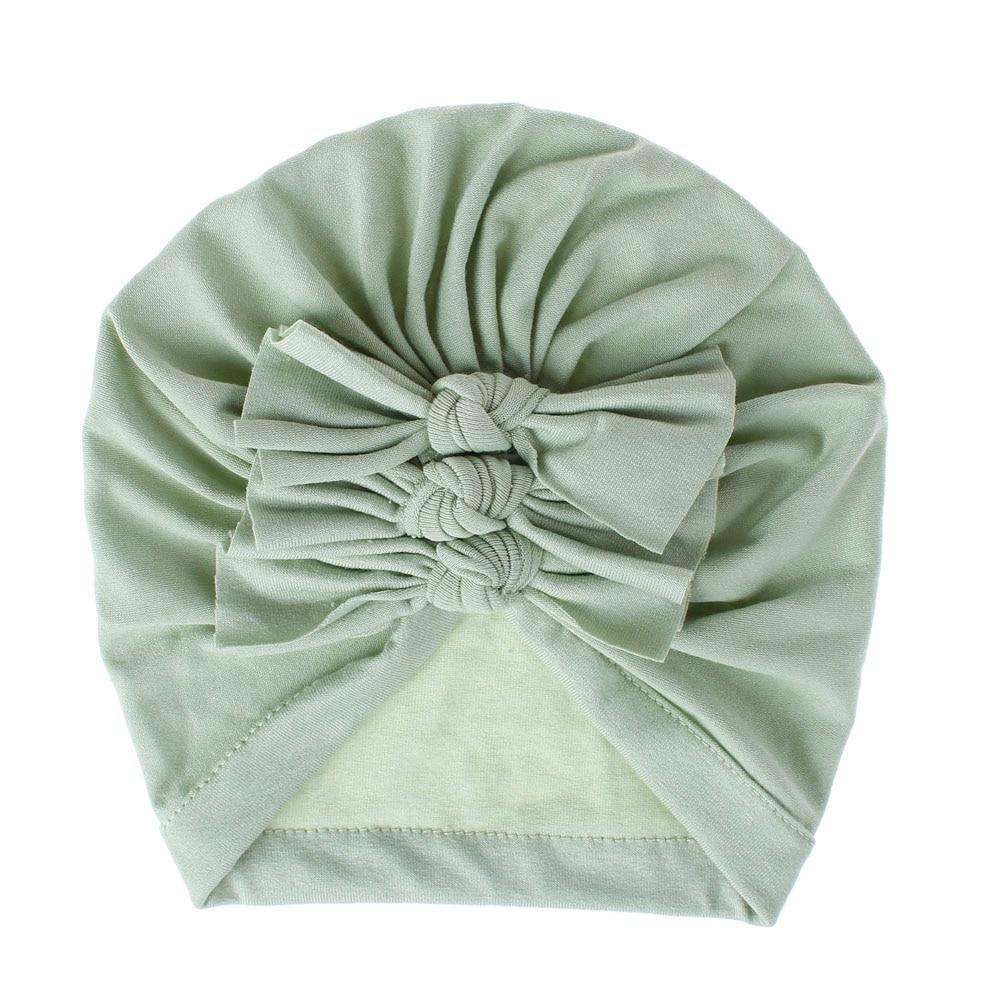 Modern Handamde Toddler Baby Boys& Girls Turban Head Wrap Beanie Cotton Hat Solid Cap Headband For Kids Stevvex