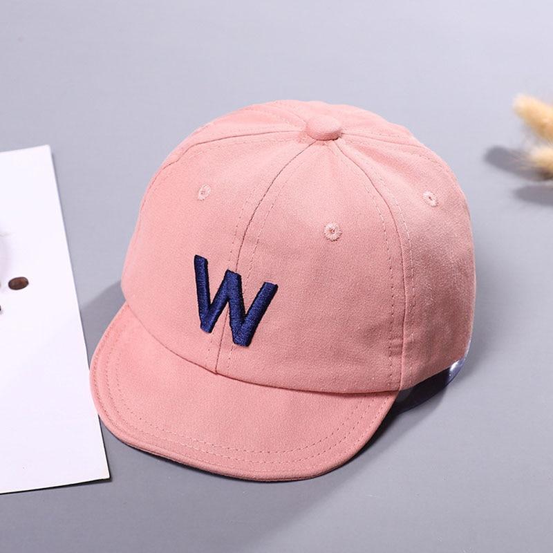 Cotton Baby Adjustable Letter Baseball Caps For Boys & Girl Hats Children Snapback Hip-Hop Sun Hat In Modern Style Stevvex