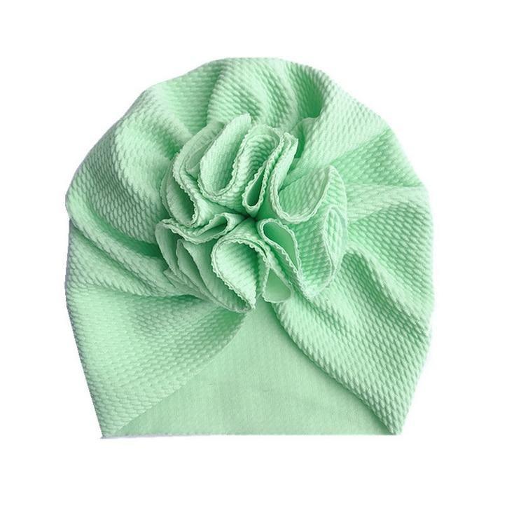 Flower Baby Hat Soft Cotton Hat Turban for Baby Girl Infant Toddler Newborn Baby Cap Headwraps Stevvex