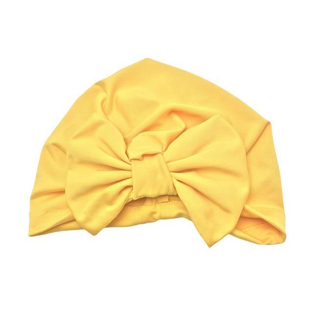 Luxury Modern Baby Headband Hat Bowknot Print Cotton Stretchy Turban Headband Infant Head Wrap Beanie Hat  For Babies and Kids Stevvex