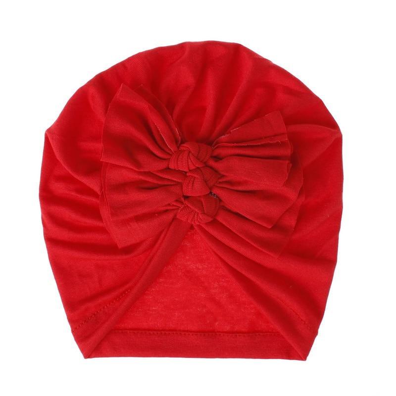 Modern Turban Baby Girls Bow Turban Hats Cotton Kids Beanie Children Hats Accessories For Girls Baby Stevvex