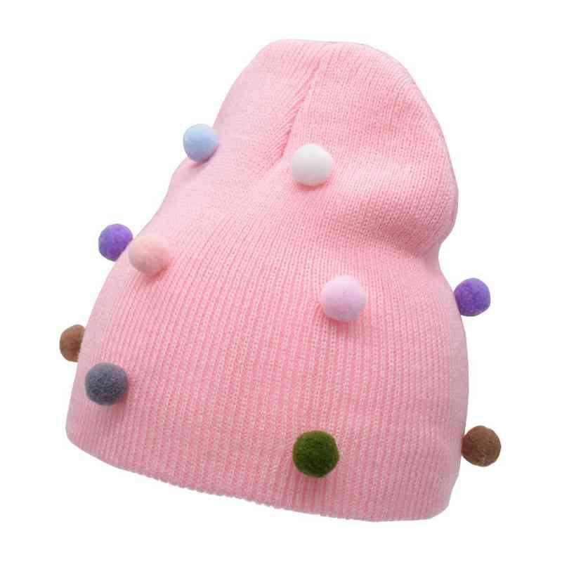 Modern Trend Big Bows Knitted Baby Girl Hat Cap Warm Kids baby winter Hat For Girls Stevvex