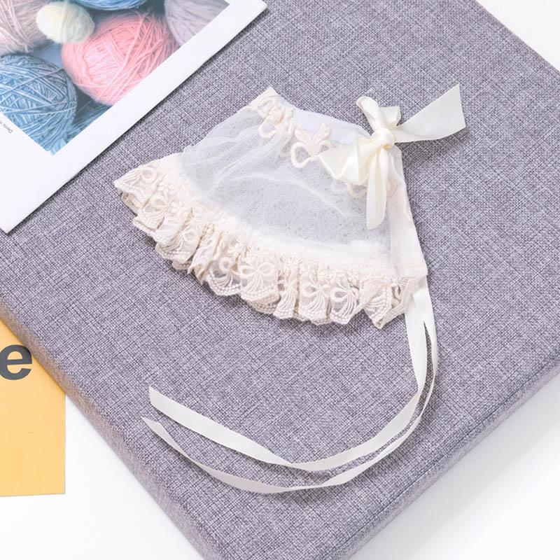 Cute Princess Baby Hat With Bow Solid Color Lace Hollow for Baby Girl Cap Toddler Kids Beach Bucket Hats In Retro Design Stevvex