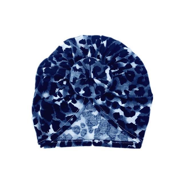 Luxury Modern Newborn Infant Baby Girl Boy and Mom Turban Hat Bows Flower Head Wrap Leopard Hat Cotton Cap For Parent-child Stevvex