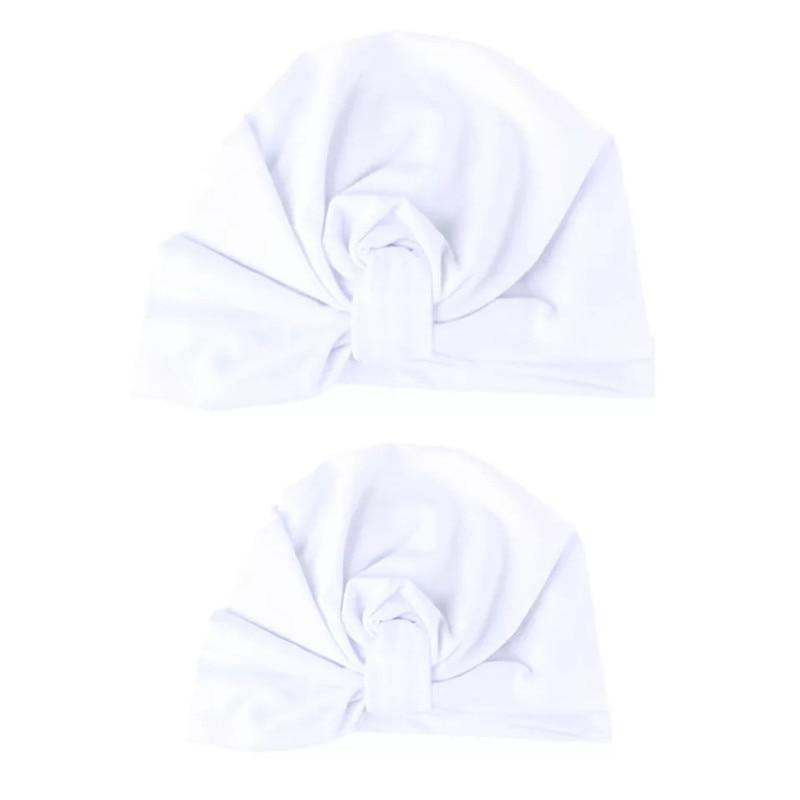 Modern Mom&Baby Turban Mother Baby Hat Headbands Mom Daughter Bow Knot Caps Print Solid Parent-Child Hair Accessories Stevvex