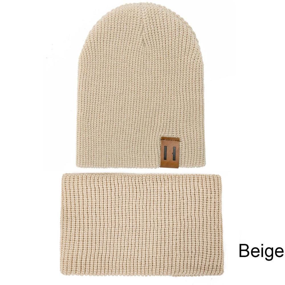 Modern Baby Set Hat Cap and Scrif And Snood  Warm Hat Scarf Caps Scarves Knit Hats For Kids Stevvex