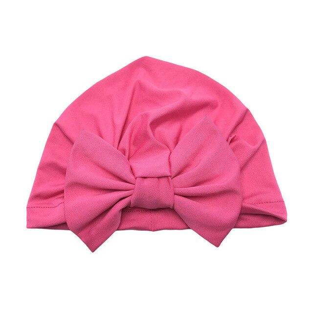 Luxury Modern Baby Headband Hat Bowknot Print Cotton Stretchy Turban Headband Infant Head Wrap Beanie Hat  For Babies and Kids Stevvex