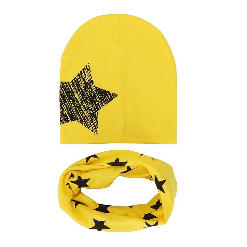 Modern Children Hat Scarf Set Camouflage Print Cotton Baby Beanie Collar for Baby Boy/Girl Cap Kids Warm Hats Scarves Design Stevvex
