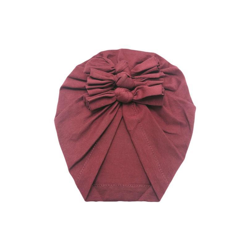 Luxury Modern Baby Headband Hat Bowknot Print Cotton Stretchy Turban Headband Infant Head Wrap Beanie Hat  For Babies and Kids Stevvex