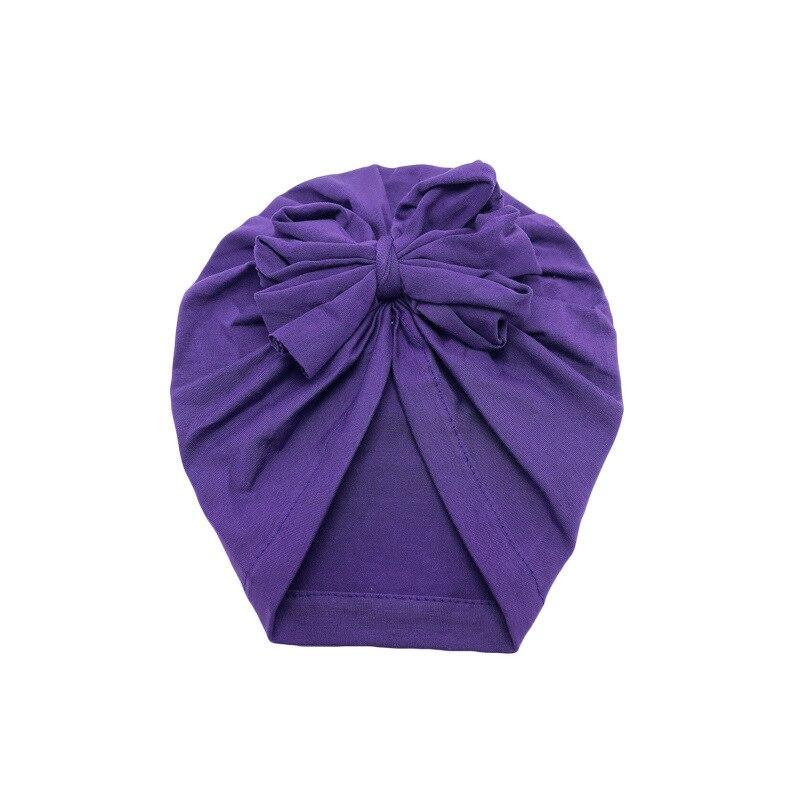 Luxury Modern Baby Headband Hat Bowknot Print Cotton Stretchy Turban Headband Infant Head Wrap Beanie Hat  For Babies and Kids Stevvex
