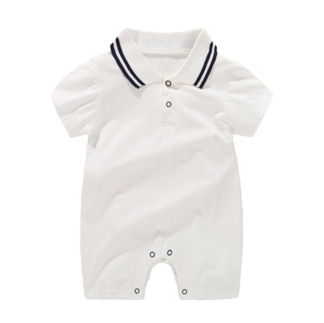 Style Summer Baby Boy girl Rompers 100% Cotton Gentleman Romper Toddler Kids Jumpsuits For Boys Stevvex