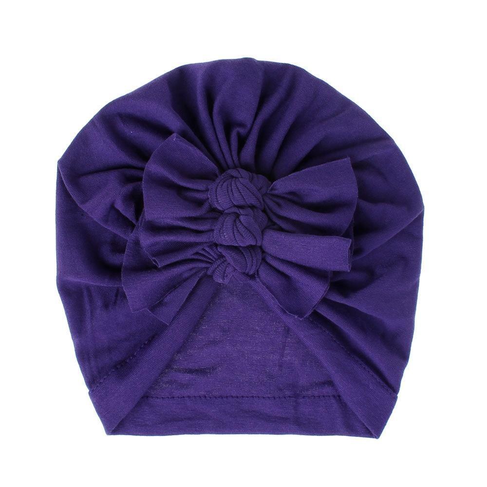 Modern Handamde Toddler Baby Boys& Girls Turban Head Wrap Beanie Cotton Hat Solid Cap Headband For Kids Stevvex