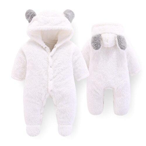 Newborn Winter Hoodie Baby Rompers Outwear Infant Baby Jumpsuit 3M -12M For Girls and Boys Winter Romper Stevvex