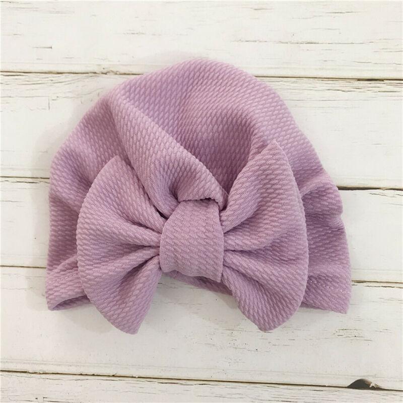Elegant Winter Autumn Baby Girls Hat Big Bow Cotton Wool Knitted Thick Warm Baby Hat For Girls Stevvex
