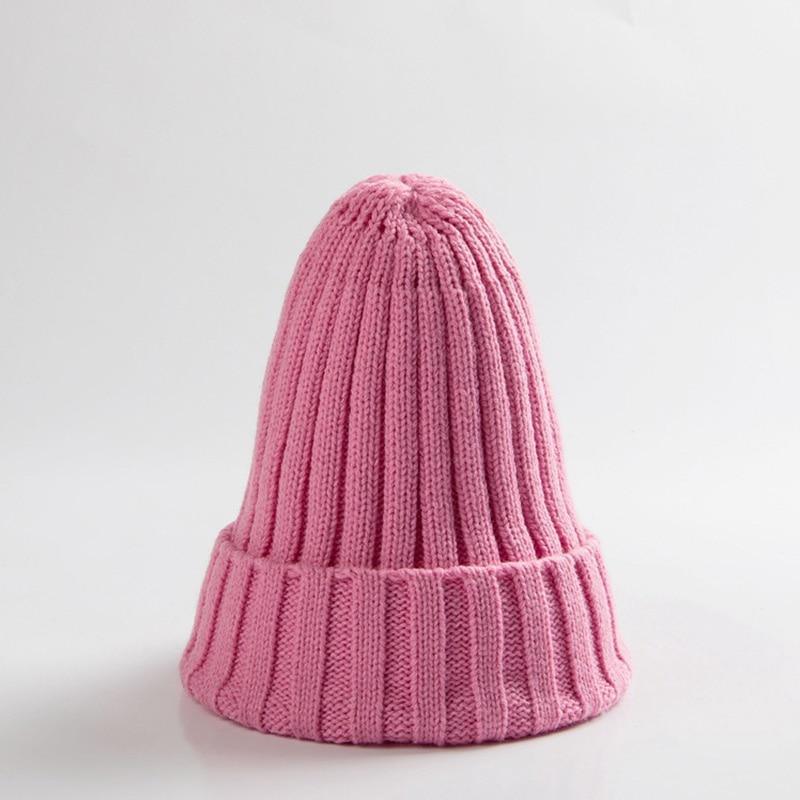 Modern Elegant Candy Color Baby Hat Cute Autumn Winter Pointy Hats For Kids Boys & Girls Warm Beanie Cap For Women Stevvex