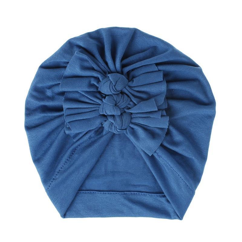 Modern Turban Baby Girls Bow Turban Hats Cotton Kids Beanie Children Hats Accessories For Girls Baby Stevvex
