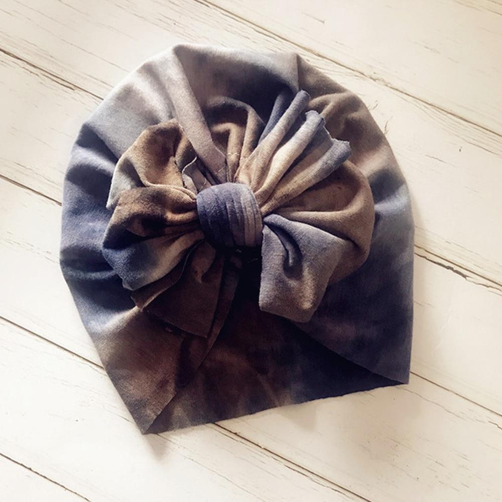 Cute Baby Hat Toddler Kids Soft Cotton Turban Beanies Hat Boy Girl Floral Bowknot Head Wraps Stevvex