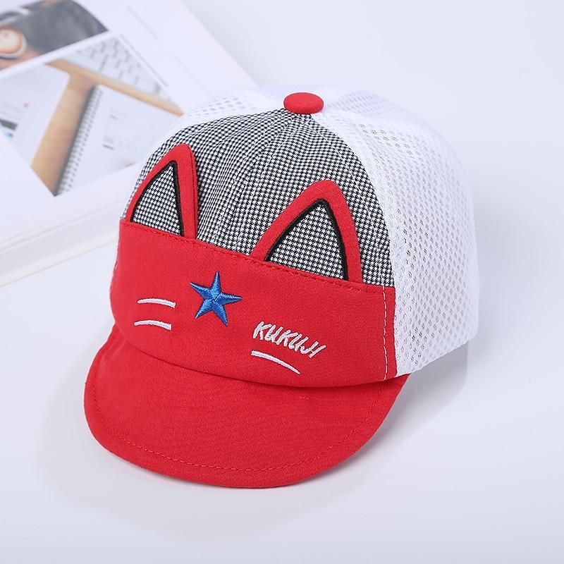 Luxury Summer Newborn Baby Sun Hat Cotton Beret Hat Cartoon Striped Bear Snapback Baseball Cap Baby Hats For girls and Boys Kids Stevvex
