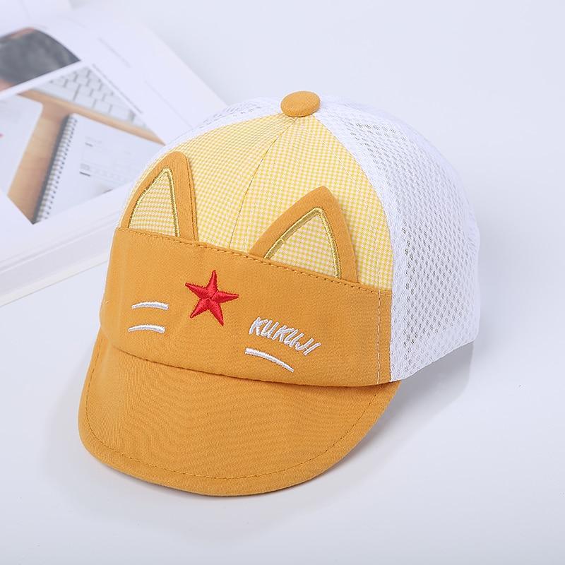 Luxury Summer Newborn Baby Sun Hat Cotton Beret Hat Cartoon Striped Bear Snapback Baseball Cap Baby Hats For girls and Boys Kids Stevvex