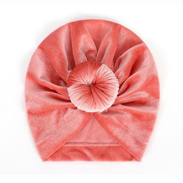 Modern Trend Stylish Baby Hat for Girls Big Bow Turban Baby Cap Accessories In Great Design Stevvex