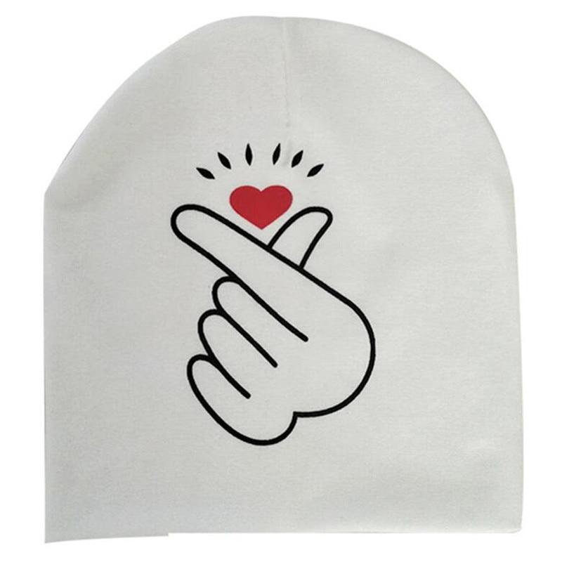 Modern Baby Hat Cute Ear Cotton Girls Cap Scarf Infant Hats Finger love Kids Boys Knitted Cap Winter hat I love mama/pap  Cap Stevvex