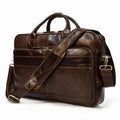 MAHEU Retro Laptop Briefcase Bag Genuine Leather Handbags Casual 15.6 Pad Bag Daily Working Tote Bags for documents
