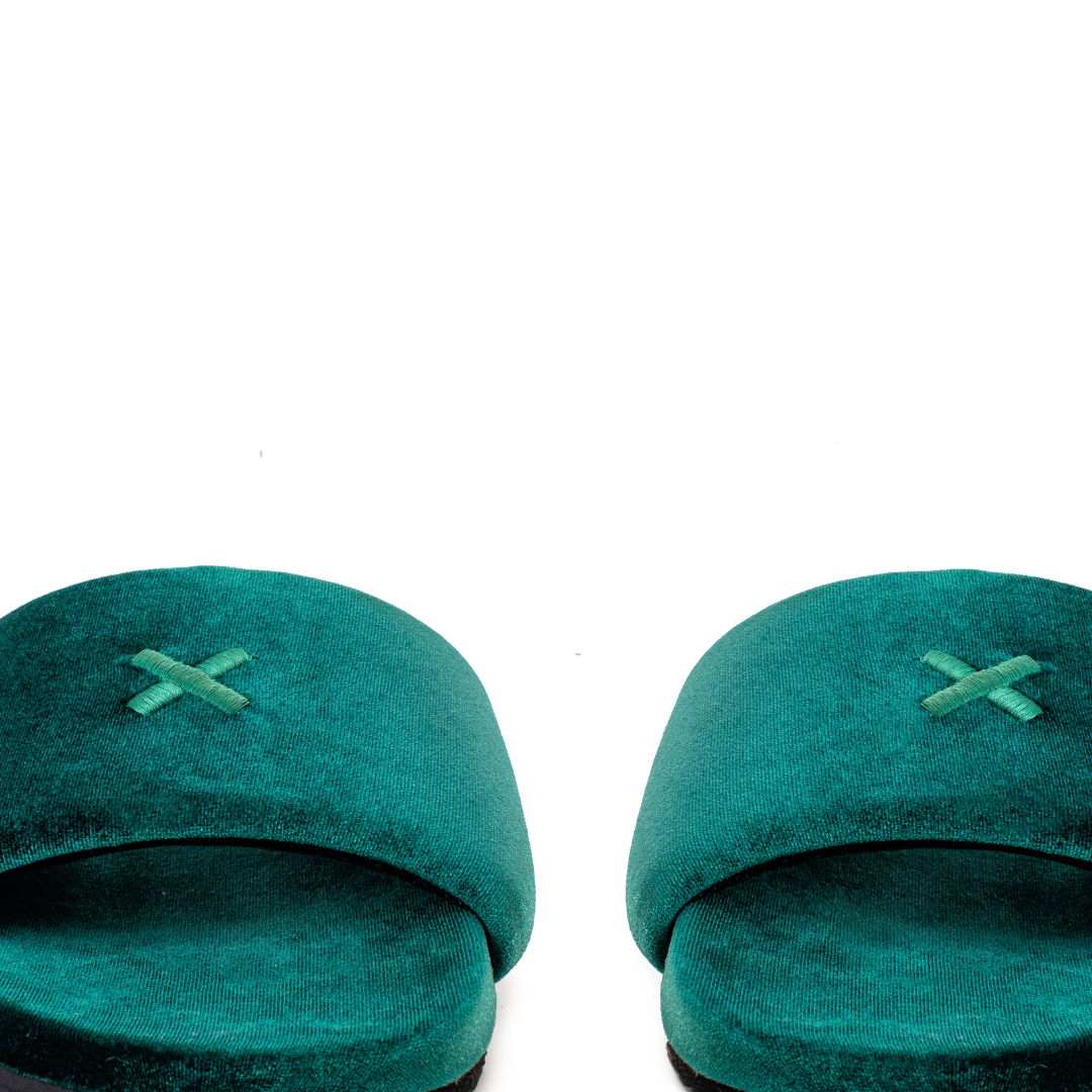 Women's Emerald Velvet House Slide Del Toro Shoes