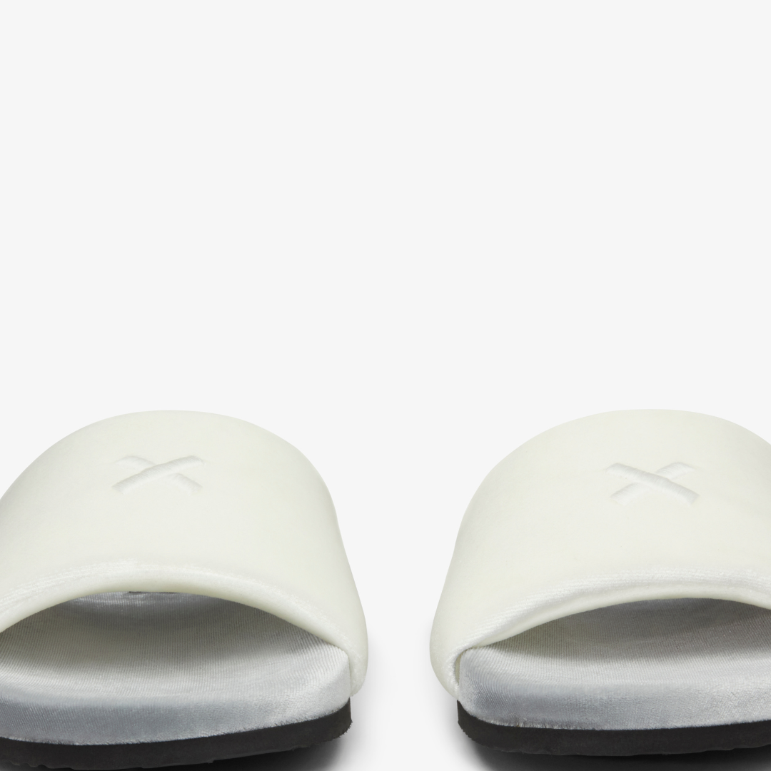Women's Grigio & Cream Velvet House Slide Del Toro Shoes