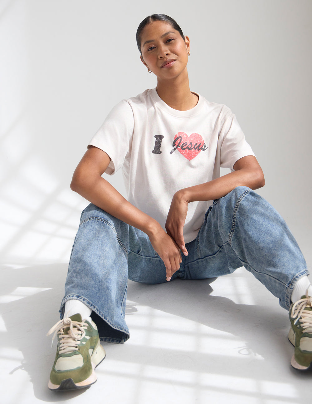 I Love Jesus Cropped Women's Tee Elevated Faith
