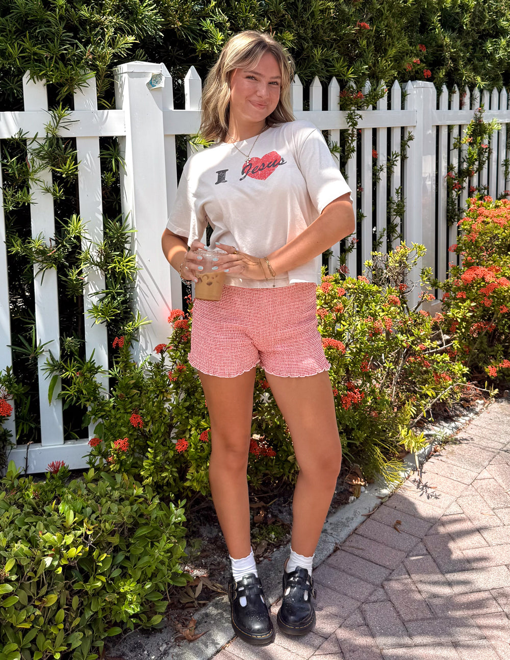 I Love Jesus Cropped Women's Tee Elevated Faith