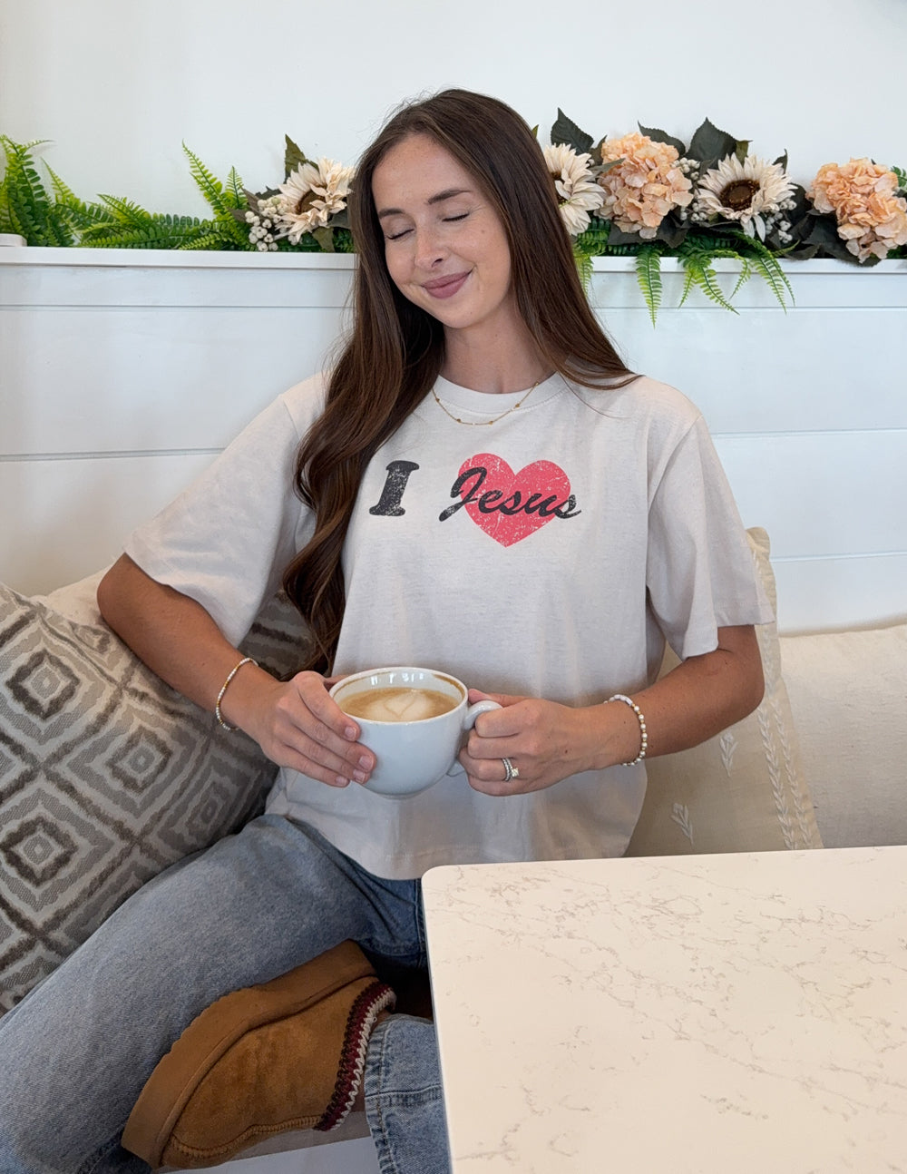 I Love Jesus Cropped Women's Tee Elevated Faith