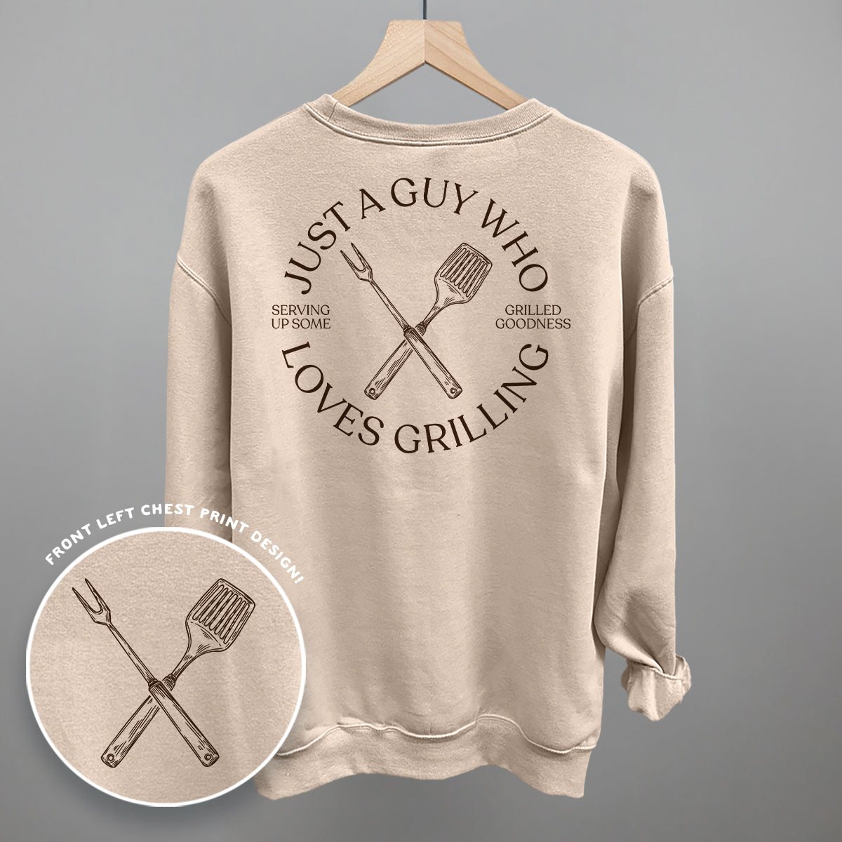 Just A Guy Who Loves Grilling (Back Print) Ivy + Cloth