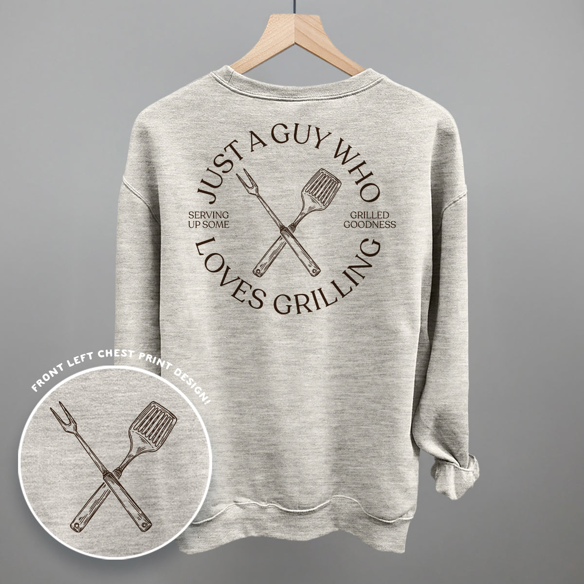 Just A Guy Who Loves Grilling (Back Print) Ivy + Cloth