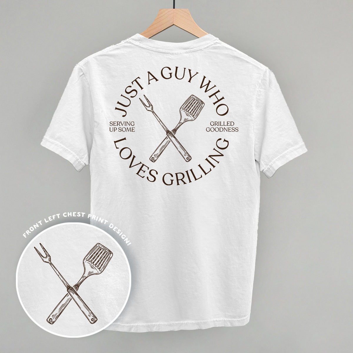 Just A Guy Who Loves Grilling (Back Print) Ivy + Cloth
