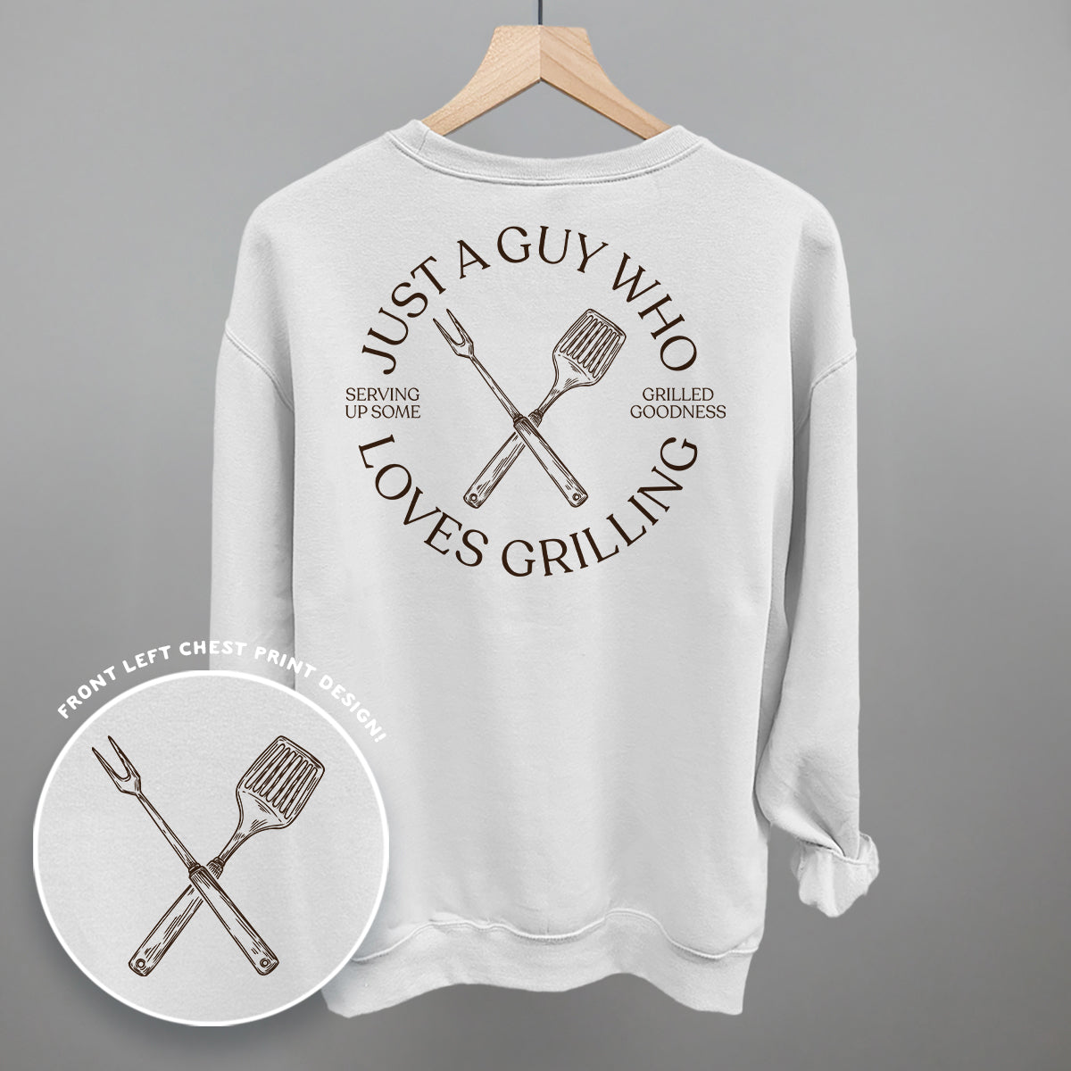 Just A Guy Who Loves Grilling (Back Print) Ivy + Cloth