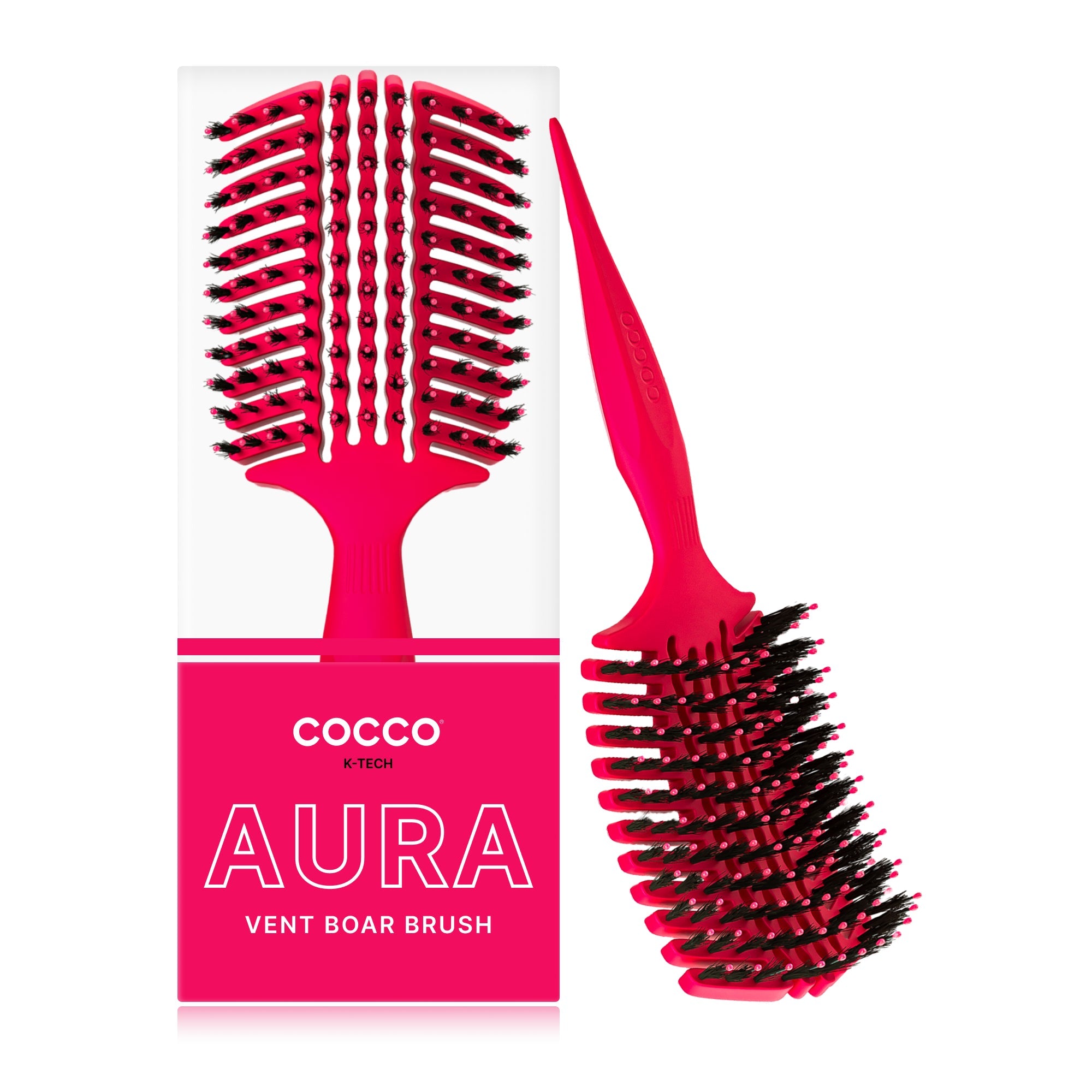 COCCO® Aura Vent Boar Brush (Pink) Cocco Hair Professional