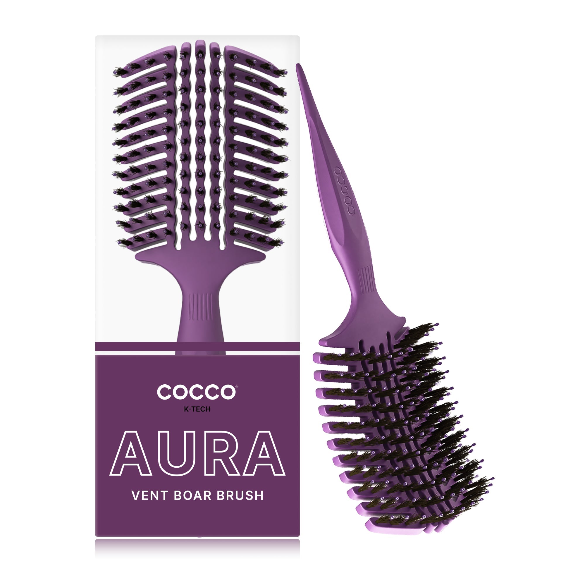 COCCO® Aura Vent Boar Brush (Purple) Cocco Hair Professional