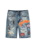 Prestige Varsity Shorts - Blue
