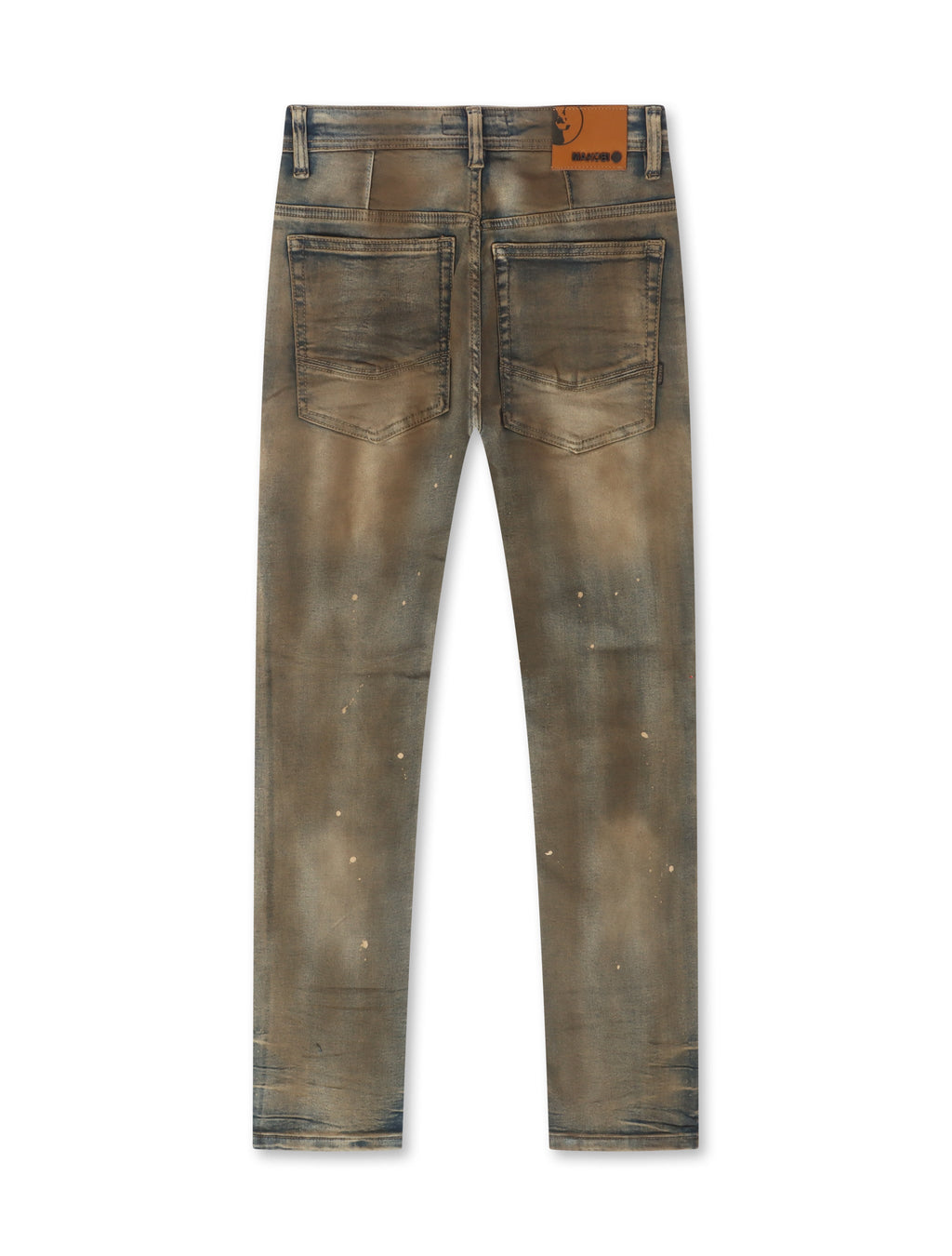 Makobi Distressed Slim Fit Jeans – Antique Wash