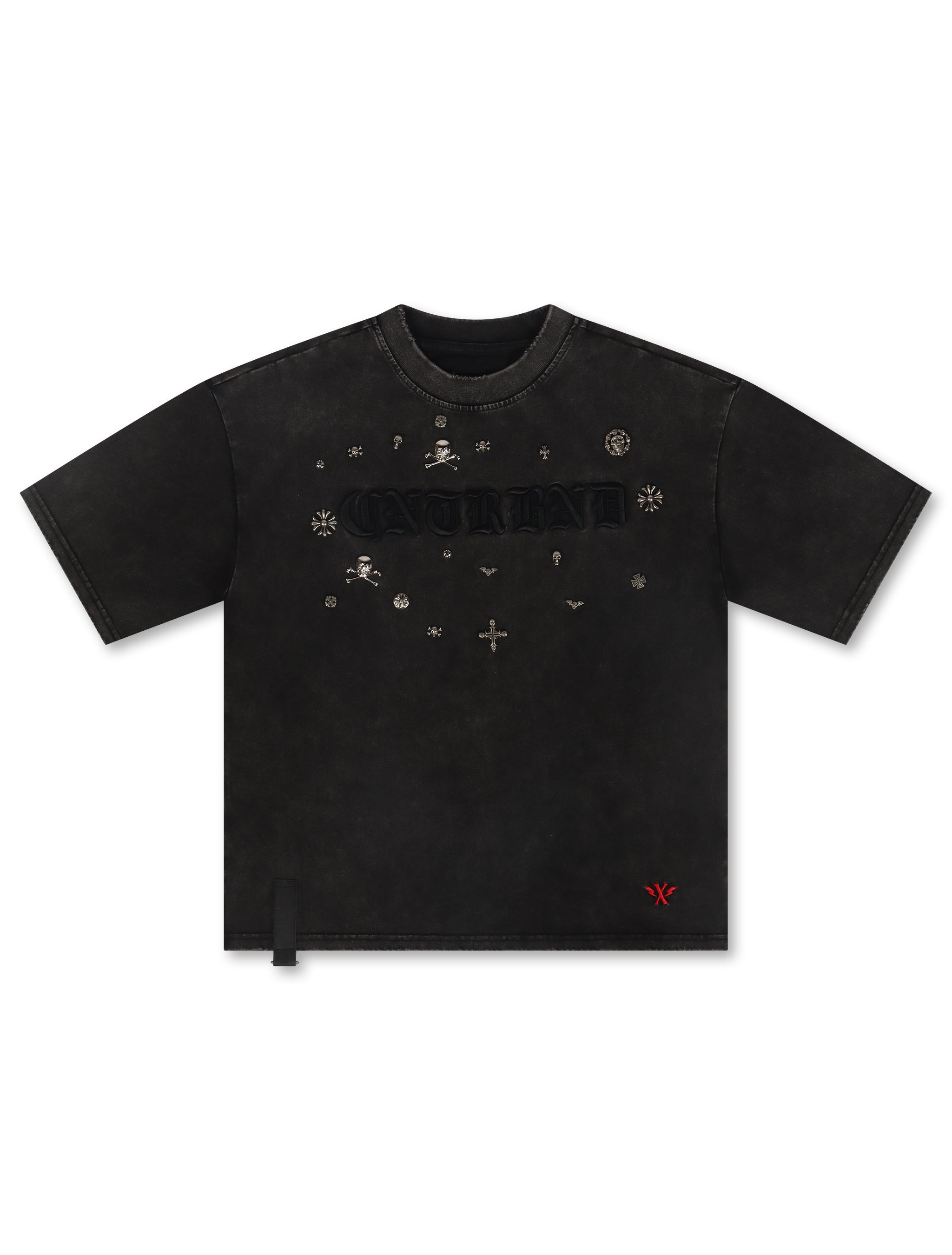 Smugglers Moon Chain Detail Knit Top - Black Acid