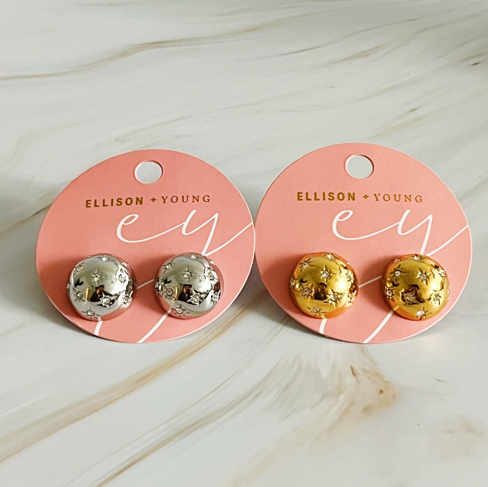 Starlight Sphere Stud Earrings