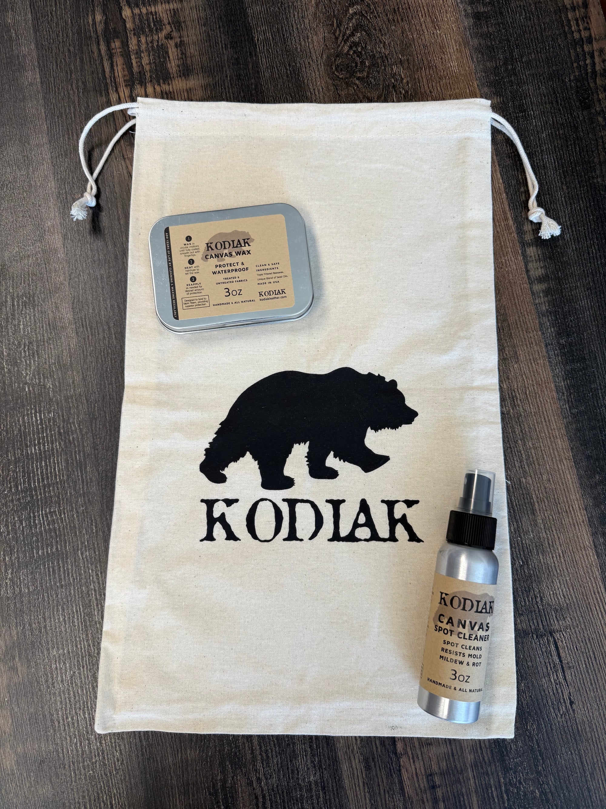 Complete Canvas Care Kit Kodiak Leather