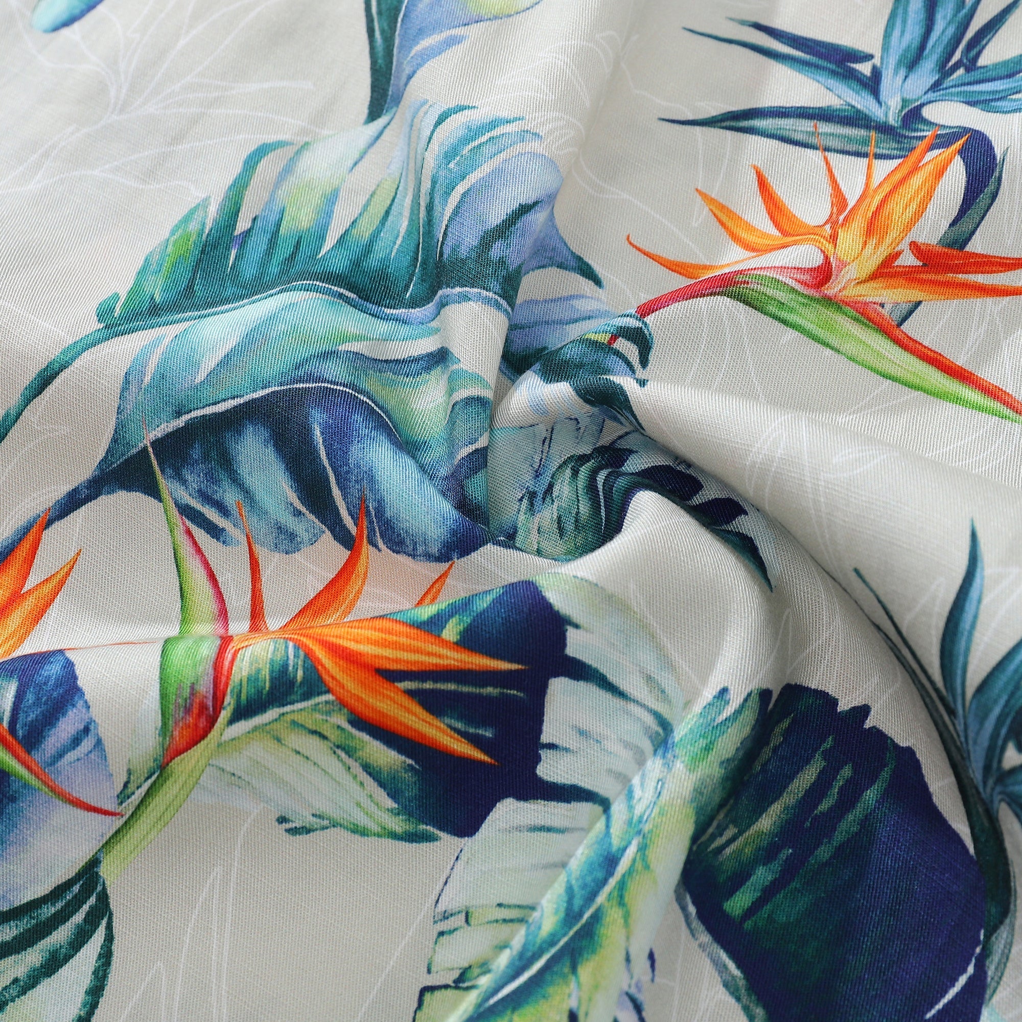 Hawaiian Shirt For Men Fantasy of the Paradise Bird Print 1930s Vintage Shirt By Amy
