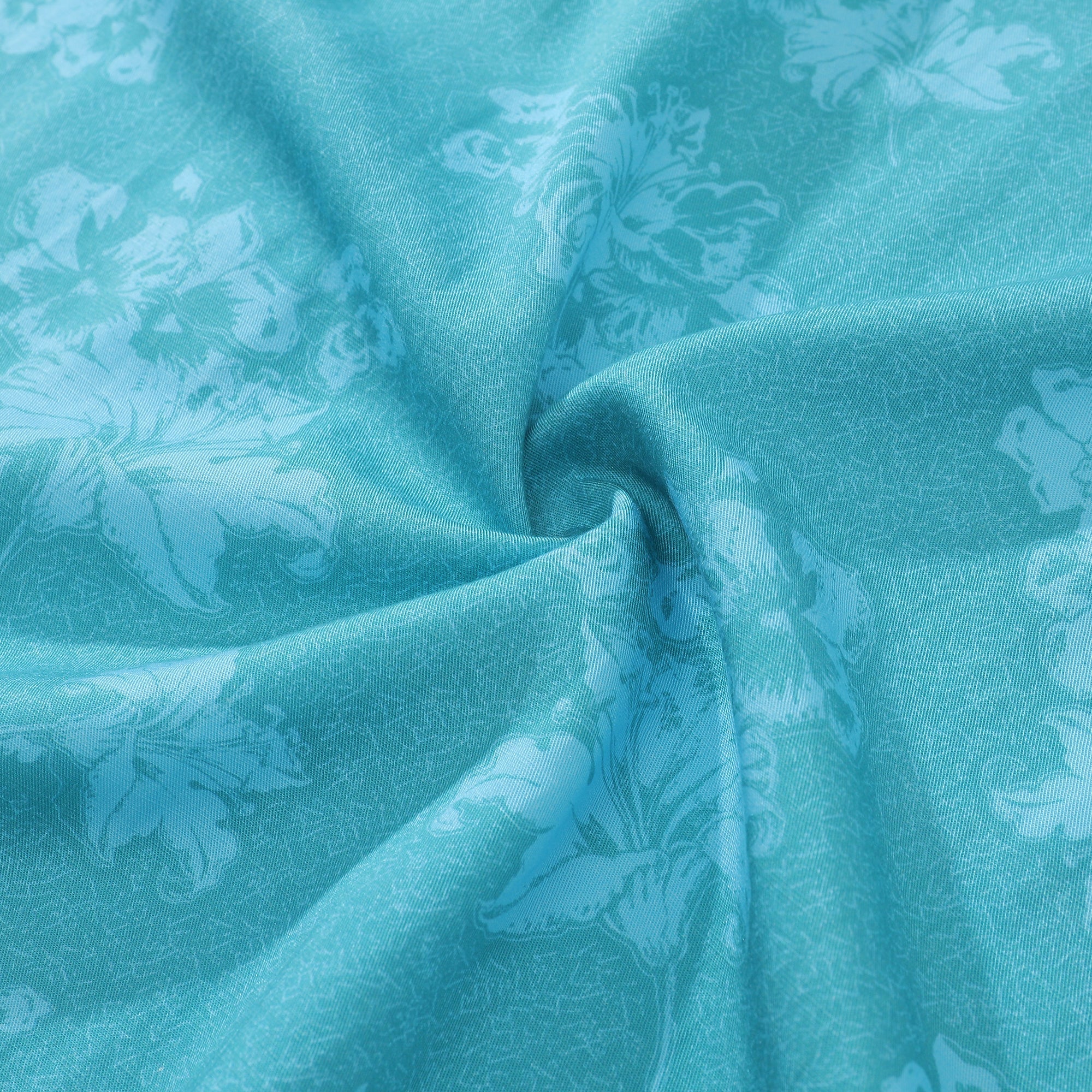 Hawaiian Shirts For Men Blue Lily Print Shirt Short Sleeve By Amy