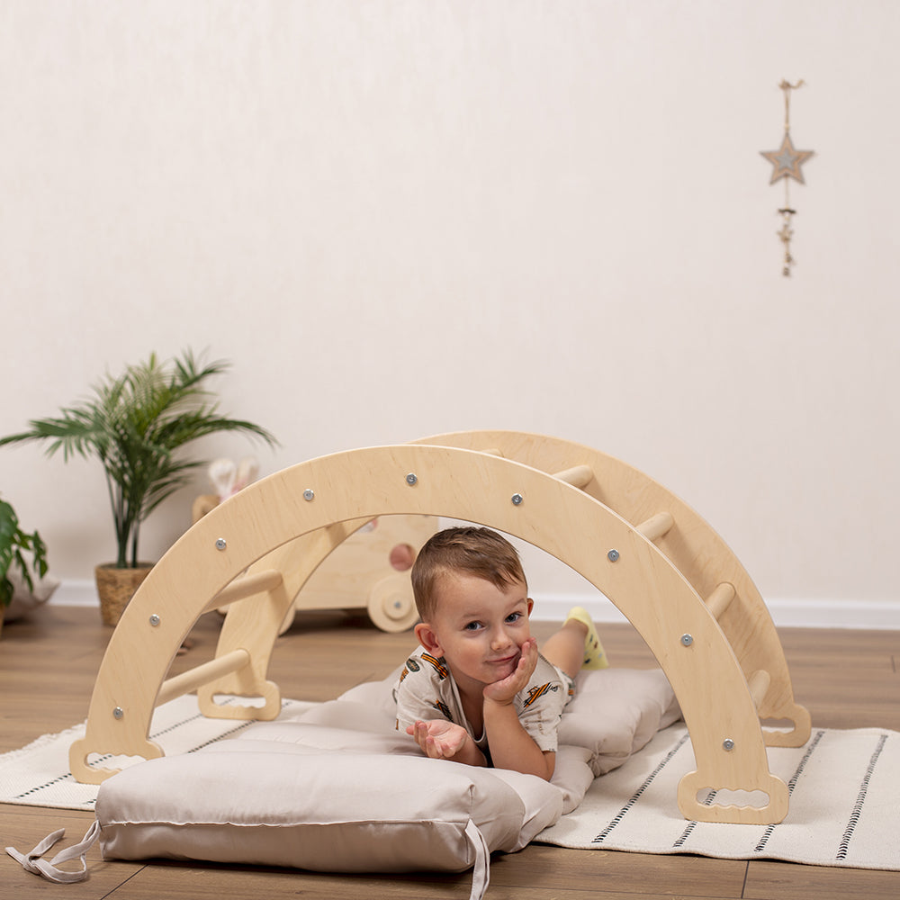 Montessori Climbing Gym with Cushion woodandhearts