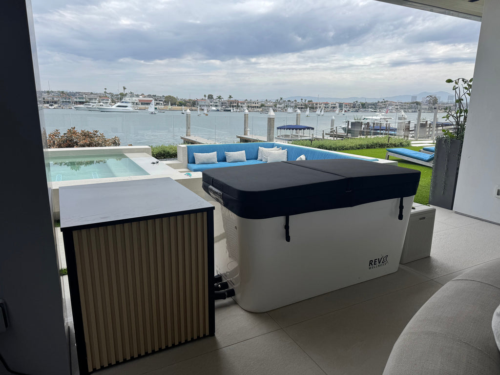 RevX Acrylic X Tub Cold Plunge + LUX High Performance Chiller and Filtration System RevX Wellness