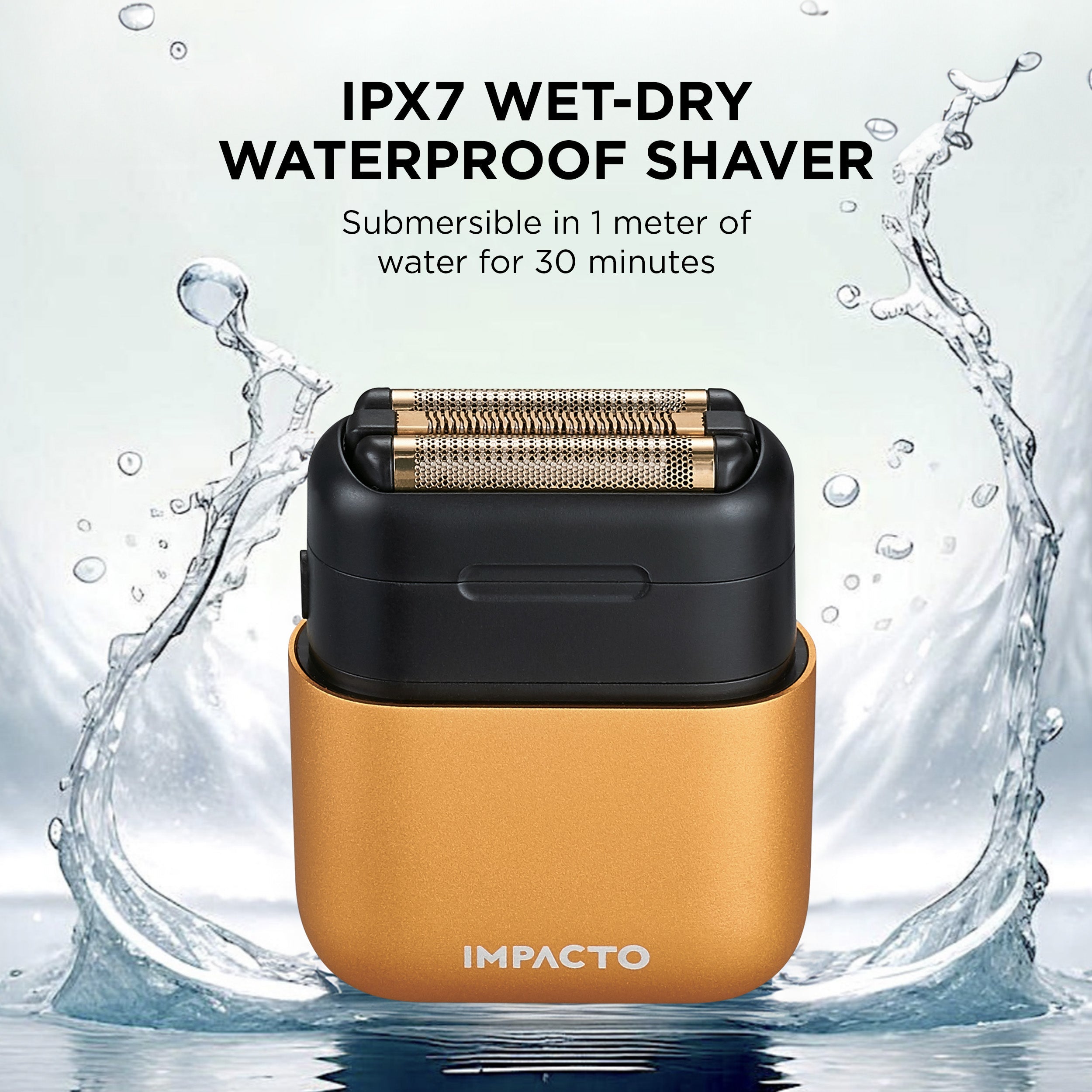 Impacto Micro Wet-Dry Shaver (Gold)