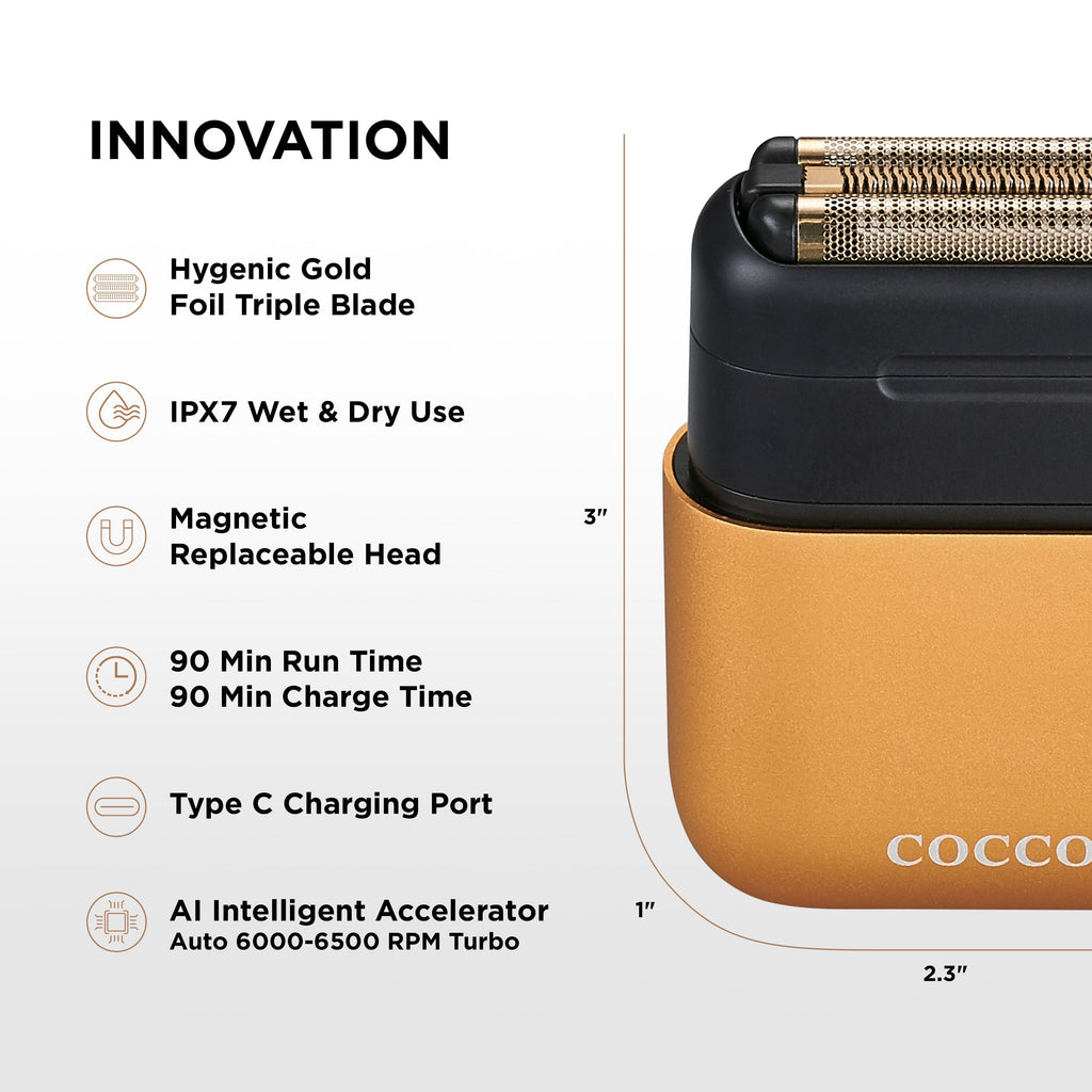 Impacto Micro Wet-Dry Shaver (Gold)