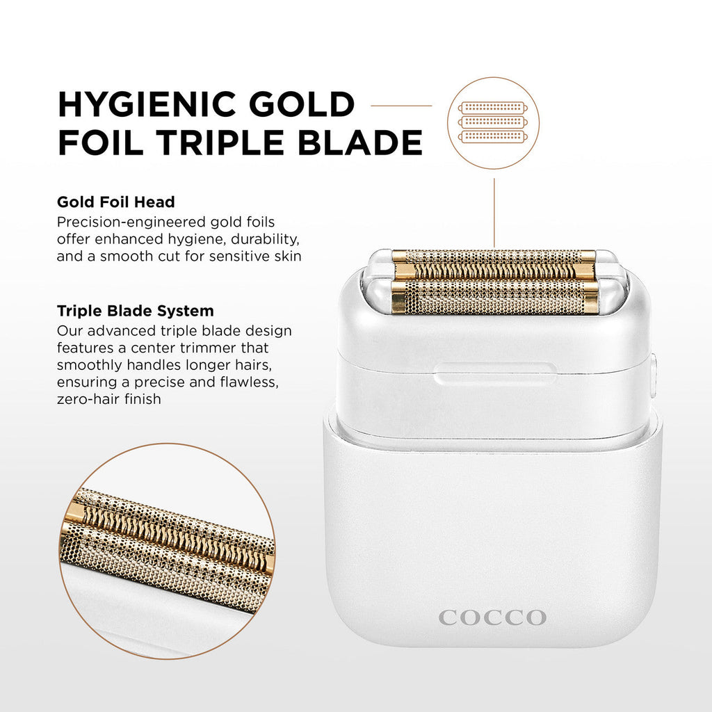 Impacto Micro Wet-Dry Shaver (White) Cocco Hair Professional