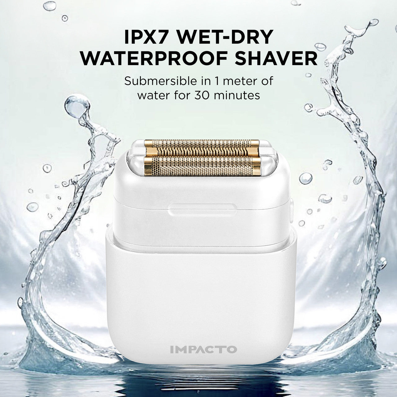 Impacto Micro Wet-Dry Shaver (White) Cocco Hair Professional